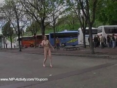 Naked chick in public streets Thumb