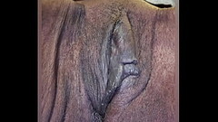 Mature skinny ebony plays with pussy Thumb