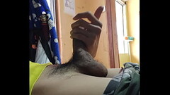 I couldn'_t help but masturbate and end up cumming on my cock. Thumb