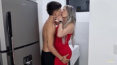 Colombian Milf fucks her Husband&#039_s Son and leaves his Ass full of milk- Monique Fuentes &amp_ D Thumb