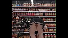 Siren Marie teasing in a store and toying in the parking lot Thumb