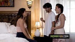 Horny stepmom teaches her shy stepson how to fuck his gf - Alison Rey, Silvia Saige Thumb
