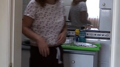 The maid&#039_s stepson jerks off watching me masturbate, I need to fuck Thumb