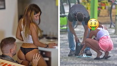 Sexy Brazilian Gold Digger Changes Her Attitude When She Sees His Cash Thumb