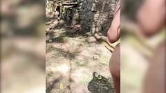 Fiquei de pau duro no meio da trilha e achamos um local abandonado pra meter. Thumb