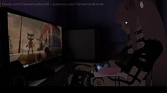 Shy girl fucks her pussy with new toy she got in the mail ~ VRChat Thumb