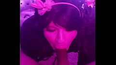 leashed slut makes him cum balls deep Thumb