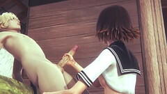 Hentai Uncensored - Mia jerk off and fucked with creampie - Japanese Asian Manga Anime Film Game Por Thumb