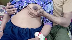 Indian step sister groaned in pleasure as her boobs were pressed and pussy was hard fucked by her st Thumb