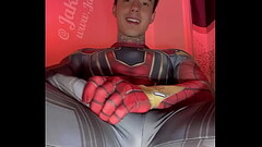 Jakipz Strokes His Massive Cock In Super Hero Costumes Before Shooting A Huge Load Thumb
