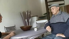 Amateur teen blonde anal fucked in threeway with Papy Thumb