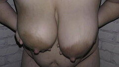 Slutty MILF stepmommy with a huge lactating boobs starting to milk herself!  POV - Milky Mari Thumb