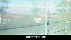 HijabiTeen-Big ass Arab hijab girl Izzy Lush exploring the cock of her best friend for the first tim Thumb