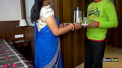 Indian Bhabhi Seduces Hotel Worker Boy For Sex With Clear Hindi Audio Thumb