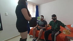 Esposa Puta Folla Con Su Joven Hijastro Y Su Marido Le Encanta La Verga A Esta Zorra!! Thumb