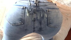 I found my stepson jerking off in my panties and for the first time I allow him to cum on my ass in  Thumb