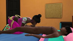 Indian stepmom finds her virgin stepson sleeping after coming home from work and sucks his dick whil Thumb