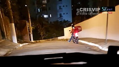 Cristina Almeida Engolindo Porra de Estranhos na Pra&ccedil_a nesse Dogging 10 - Especial Bukkake. S Thumb