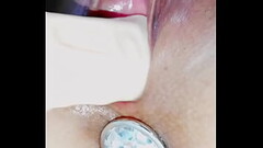 Close up dildo fucking my wet pussy masturbation Thumb
