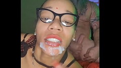 Riding my master then getting on all fours until he hurt my holes and cum on my face like a good who Thumb