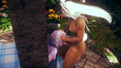 My Hero Academia Hentai - Mina Ashido Blowjob and Fucked through a wall by Usagiyama Futanari  - Man Thumb