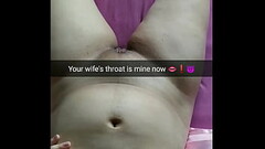 Big boobed young cheating wife with a hairy pussy used by her lover as a toy - Snap Cuckold Captions Thumb