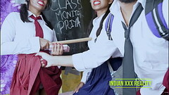 Indian best Class monitor Priya fuck Hrithik cum in Priya&rsquo_s mouth, With Clear Hindi voice Thumb