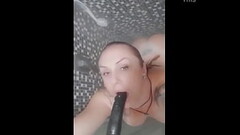 Hot Girl gets horny and masturbate herself - Dildo fucking and Fingering - Close up ass and pussy Thumb