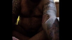 Brij Jerks Off &amp_ Cums On The Floor Beside His Bed Thumb