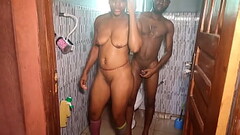 Walking in on Roommate&#039_s Girlfriend Leads to Hot Threesome Rough Shower Sex Thumb