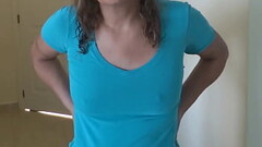 Mii hot wife is turned on to show off her delicious tits so they can jerk off while watching her Thumb