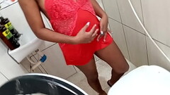 PRIMA VEIO DURMI NA MINHA CASA ESTAVA GRAVIDA E FODI ELA GOSTOSO Thumb