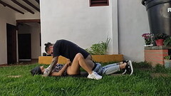 Mi mujer estaba tomando sol en el solar y me la folle bien rico Thumb