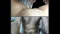 Indian couple fucking... his wife made me Cum Twice on Videocall.... had a hot chat with me after th Thumb