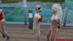 Hinata y sus amigas Cap 12 fuero ala piscina y videl le dice a madara que si se puede hacer un trio  Thumb