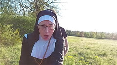 This nun gets her ass filled with cum before she goes to church !! Thumb