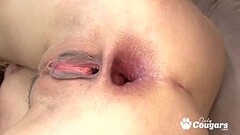 Poppy Morgan Lets A Big Black Man Blast His Load Inside Her Asshole - Anal Creampie Thumb