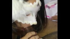 Mamando at&eacute_ ele encher minha boca de porra - Sailor Girl Hotwife Thumb