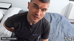 (Joel Mason) Is Desperate For Cash So He Sucks His Landlords Hard Cock And Gets On All Fours For Him Thumb
