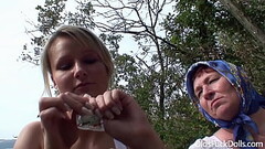 Hot blonde Samantha Jolie fucked by old grandpa and grandma Thumb