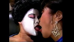 Exotic Asian chicks use various toys to fuck each other&#039_s asses and pussies Thumb