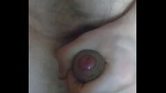 Chub bear jerks uncut cock and cums. Thumb