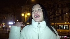 GERMAN SCOUT - SKINNY JEANS GIRL TALK TO EYE ROLLING ORGASM FUCK AT FAKE MODEL JOB Thumb