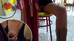 Marido da Cristina Almeida gravando ela se exibindo em uma sorveteria Thumb