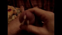 Jerking off my dick on a super hairy porn video Thumb