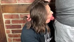 Facefucking a youtuber with pulsating cumshot in her mouth Thumb
