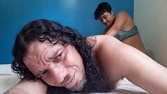 INVERS&Atilde_O DUDA HUGNEN COMENDO O CU DO BLUEZAO COM UM CONSOLO VIBRADOR Thumb