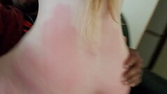 MILF PAWG slave riding Black Master&#039_s cock after being whipped Thumb