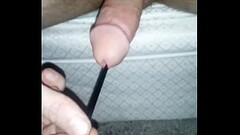 Sounding my throbbing cock Thumb