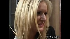 Horny teen gets her mouth and enjoyable bawdy cleft fucked deep Thumb
